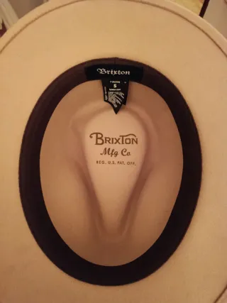 Chapéu Fedora Messer Bege e Marrom Tamanho S