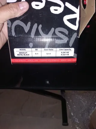 Carrete Pesca Hart Absolut Casting Metal Negro