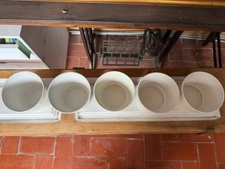 Macetas blancas Ikea d. interior 16cm