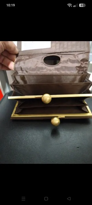 Cartera monedero mujer marrón