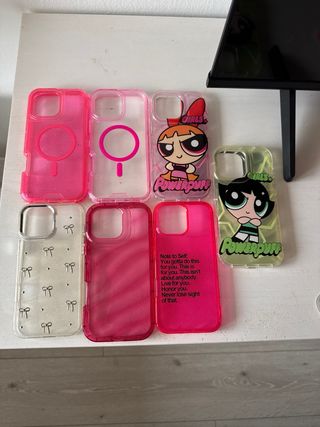 Fundas iPhone 16 Pro Max ( las 7 juntas)