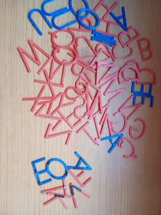 Imán Montessori Letras Impresión 3D
