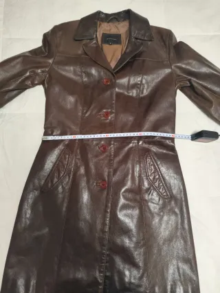 Chaqueta de piel de búfalo entallada