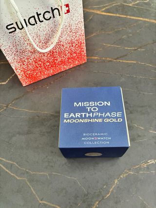 Swatch Mission to Earthphase Moonshine Gold