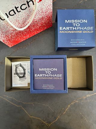 Swatch Mission to Earthphase Moonshine Gold