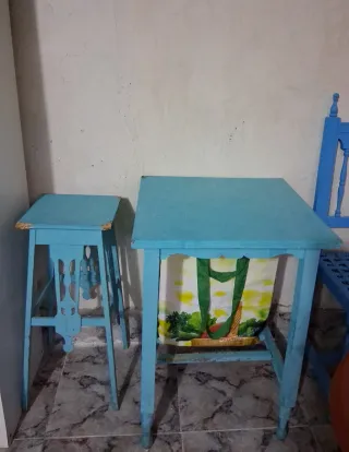 Regalo Conjunto mesa y silla azul