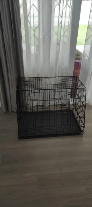 Jaula Perro Coche Negra