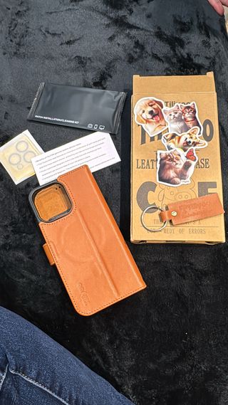 Funda TiliYoo iPhone 15 Pro Cuero Marrón
