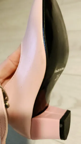 Zapatos niña rosa disfraz tacón