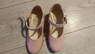 Zapatos niña rosa disfraz tacón