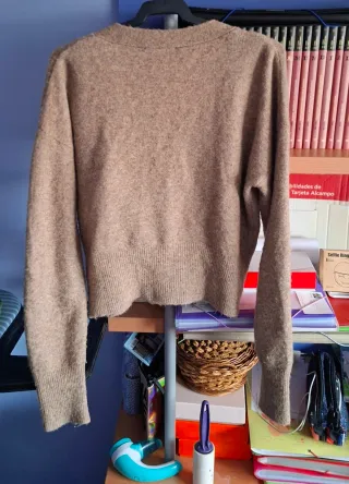 Conjunto cárdigan y top ZARA marrón