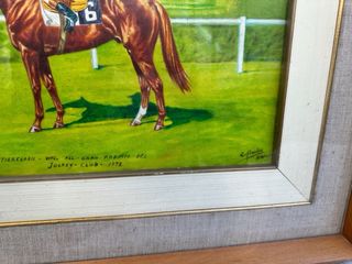 Quadro Olio Cavallo Jockey 40x50