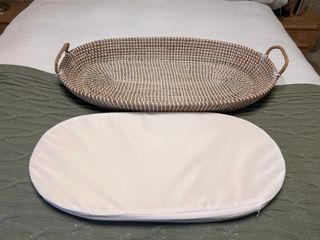 Cambiador bebé mimbre con colchón