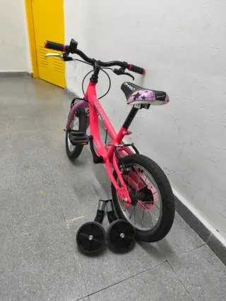 Bicicleta infantil rosa 2-5 años.