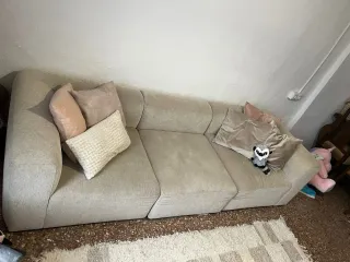 Sofá de salón beige