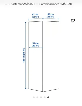 Armario Ikea puertas amarillas + accesorio