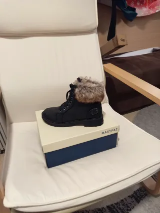 Botas Marypaz negras con pelo