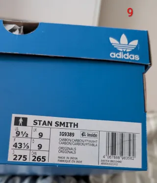 Zapatillas Adidas Stan Smith Gris Talla 43.5