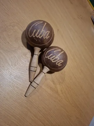 Maracas de madera Cubanas