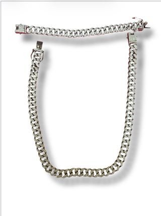 Orologio Tennis Collana e Bracciale Argento