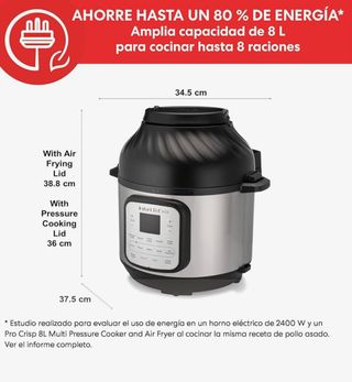 InstantPot DuoCrisp 11 Funciones,Presión,FreírAire
