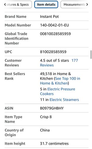 InstantPot DuoCrisp 11 Funciones,Presión,FreírAire