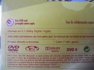 DESTINO,DVD,DISNEY.