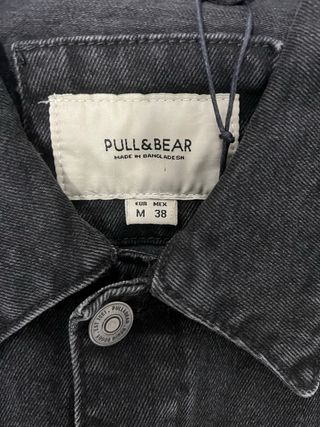 Chaqueta vaquera negra Pull&Bear