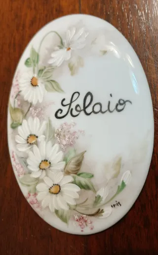 Targhette decorative dipinte a mano