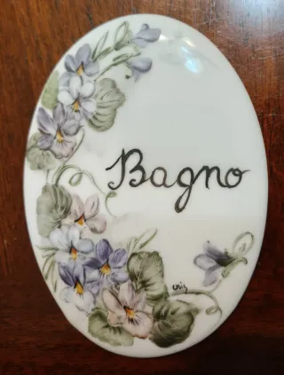 Targhette decorative dipinte a mano