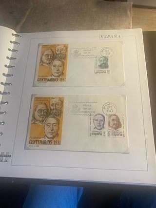 Álbum Sellos y Sobres Primer Día Torres