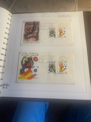 Álbum Sellos y Sobres Primer Día Torres