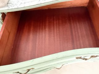 Cómoda antigua restaurada mármol Carrara