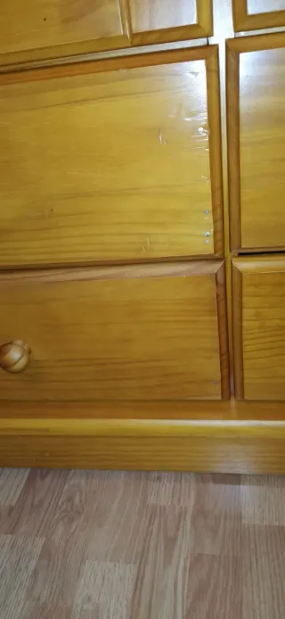 Armario 3 puertas madera pino