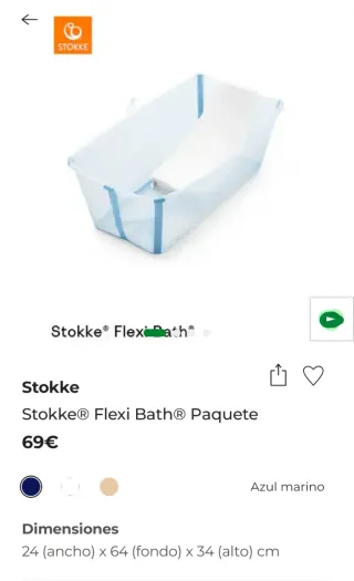 Bañera Stokke plegable flexi bath