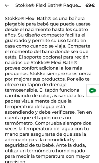 Bañera Stokke plegable flexi bath