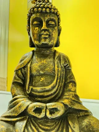 Figura Buda Sentado Dorado