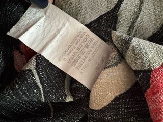 Flower black Italian long dress red/cream roses