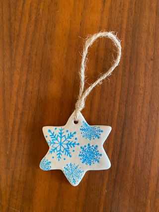 Estrella Copo Nieve para árbol navidad