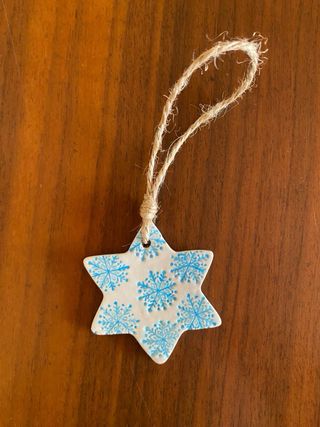 Estrella Copo Nieve para árbol navidad