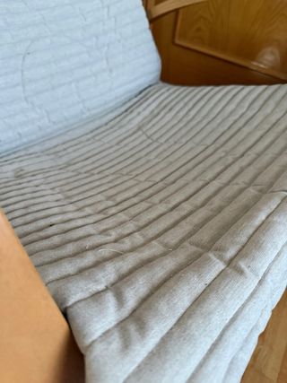 Mecedora Ikea Madera y Tela Beige