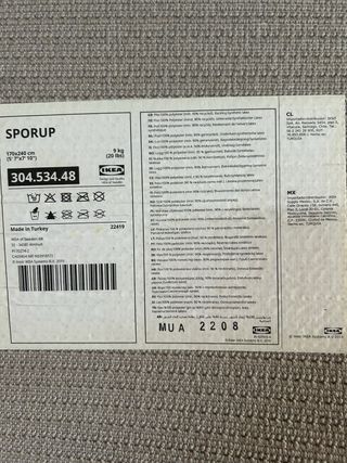 Alfombra Ikea Sporub gris