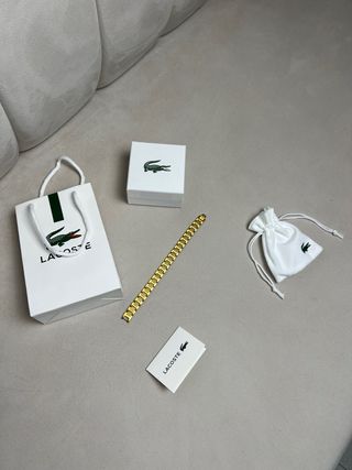 Pulsera Lacoste Metrópole Dorada