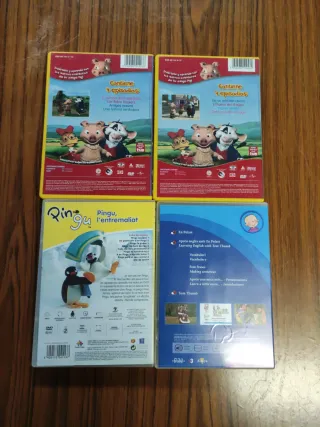 4 DVDs Infantiles Variados