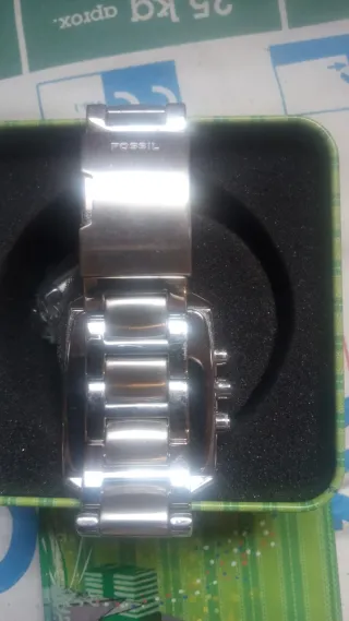 Reloj Fossil Hombre Plata Negro
