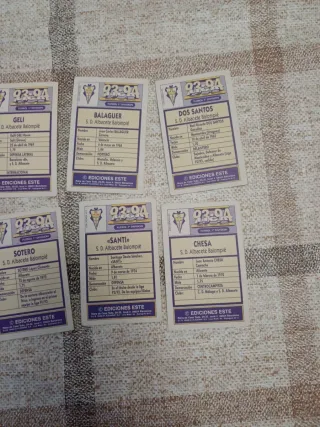 Cromos Liga Este 93-94 Albacete