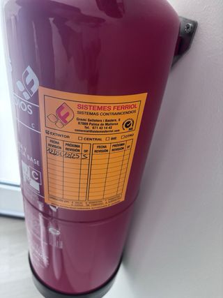 Extintor 6kg Polvo ABC Ferriol