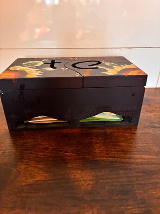 Caja de madera para infusiones