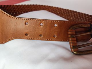Cinturón Massimo Dutti Piel Trenzado Ancho