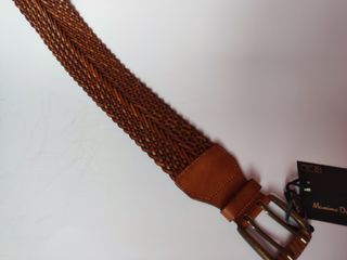 Cinturón Massimo Dutti Piel Trenzado Ancho